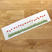 Poppy Field Vinyl Sticker