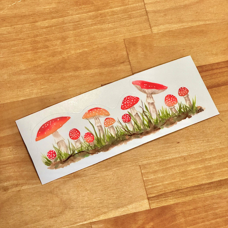 Amanita Mushrooms Vinyl Sticker