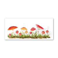 Amanita Mushrooms Watercolor Greeting Card