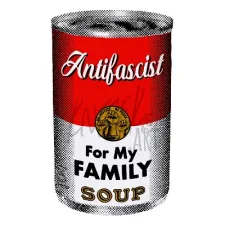 Custom Printed Antifascist Soup Hoodie