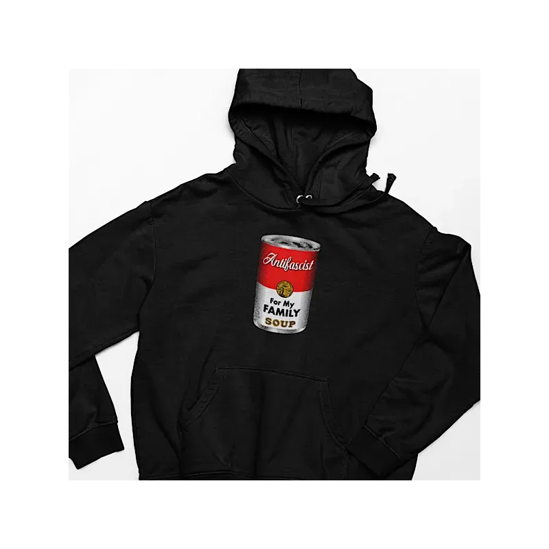 Custom Printed Antifascist Soup Hoodie Custom Printed Antifascist Soup Hoodie