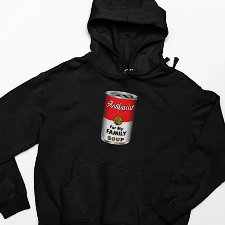 Custom Printed Antifascist Soup Hoodie