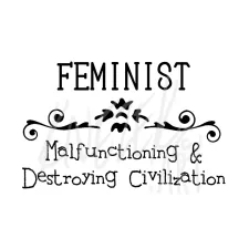 Hand-Printed Feminist: Destroying Civilization Shirt