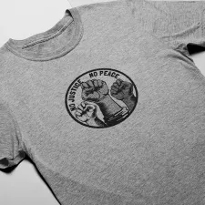 Hand-Printed "No Justice, No Peace" Shirt