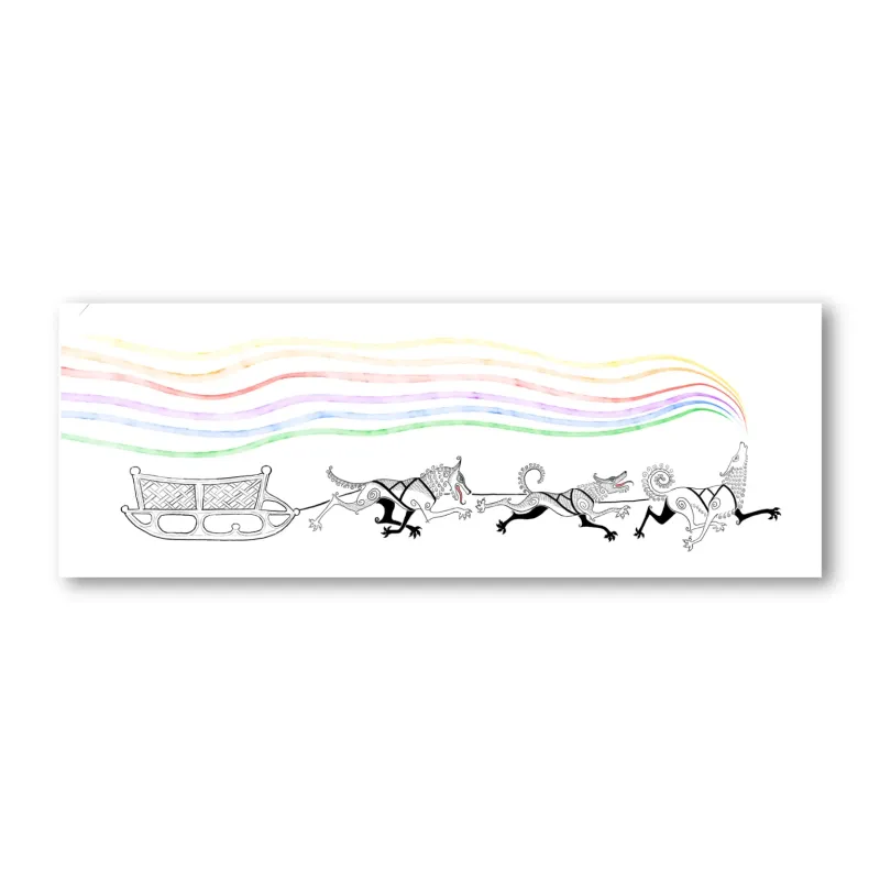 Sled Dog Song Greeting Card