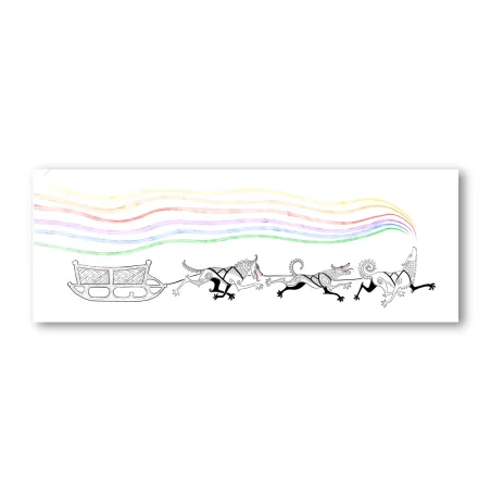 Sled Dog Song Greeting Card