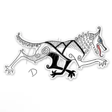 Sled Dog Stickers & Magnets