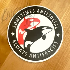 ANTIFA Orcas Vinyl Stickers