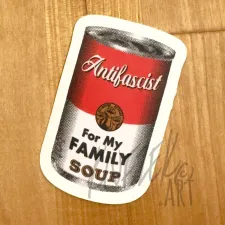Antifascist SOUP for My Family Sticker