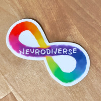 Neurodiverse Rainbow Infinity Sticker