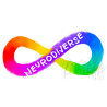 Neurodiverse Rainbow Infinity Sticker