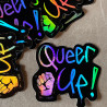 Queer Up! Oil Slick Vinyl Sticker