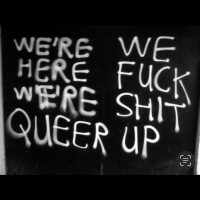 Queer Up! Oil Slick Vinyl Sticker